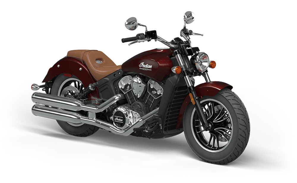Indian scout abs maroon metallic